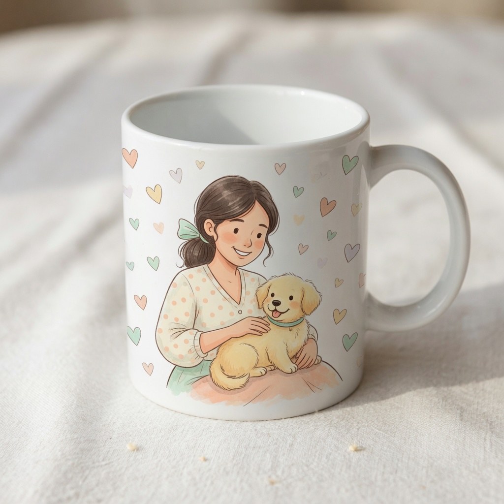 FND Pals — personalised cute animal mug